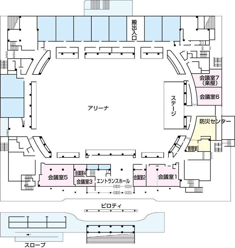 施設 フロア案内 長野市多目的スポーツアリーナ ビッグハット